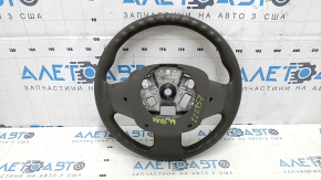 Руль голый Nissan Versa 12-19 темно-серый, резина, затерт, под чистку