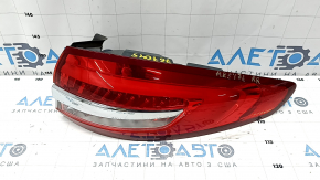 Фонарь внешний крыло правый Ford Fusion mk5 17-20 с хром молдингом, потерт