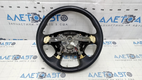 Volan gol Infiniti JX35 QX60 13-14 dorest, piele, negru, incalzit, zgarieturi, pentru curatare, denivelari