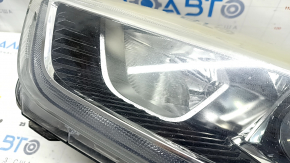 Фара передняя левая Ford Escape MK3 17-19 рест, галоген+led , светлая, без крепления, паутинка, после ремонта, под полировку