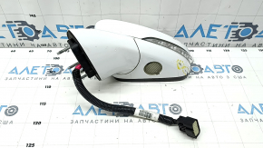 Зеркало боковое левое в сборе Ford Fusion mk5 17-20 13 пинов, автозатемнение, поворотник, подогрев, подсветка, белое, царапины