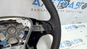 Руль голый Nissan Pathfinder 13-16 кожа черный, царапины, под химчистку, без накладок
