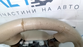 Руль голый Nissan Pathfinder 13-16 кожа бежевый, с подогревом, затертый, царапины