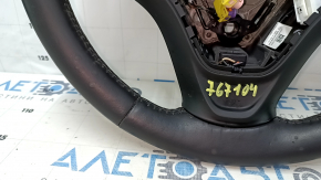 Руль голый Chevrolet Bolt 17 кожа черн, под подогрев, без кнопок и лепестков, царапины, потертости, тычки