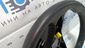 Руль голый Chevrolet Bolt 17 кожа черн, под подогрев, без кнопок и лепестков, царапины, потертости, тычки
