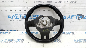 Руль голый VW Passat b7 12-15 USA кожа черн, без кнопок, затертый, царапины, без кнопок, тычки