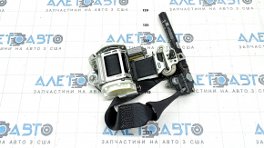 Centura șofer Ford Fusion mk5 17-20 neagră cu întinzător, pentru curățare, plastic crăpat pe element de fixare