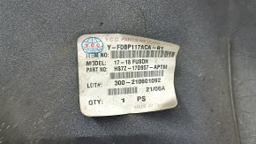 Бампер передний голый Ford Fusion mk5 17-18 без парктроников, белый, Y.C.C. Тайвань, CAPA, надорван, примят, сломаны крепления, царапины