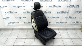 Пассажирское сидение Ford Fusion mk5 17-20 без airbag, кожа черная, электро, подогрев, стрельнувшее, вмятина, под чистку