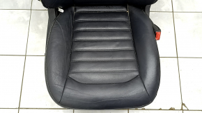Пассажирское сидение Ford Fusion mk5 17-20 без airbag, кожа черная, электро, подогрев, стрельнувшее, вмятина, под чистку