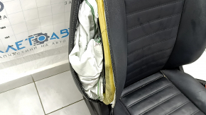 Пассажирское сидение Ford Fusion mk5 17-20 без airbag, кожа черная, электро, подогрев, стрельнувшее, вмятина, под чистку
