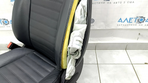 Водительское сидение Ford Fusion mk5 17-20 без airbag, кожа черн, электро, подогрев, стрельнувшее, царапины, под чистку