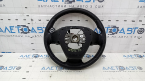 Руль голый Honda Civic X FC 16-21 резина черный, с накладками, протерт, царапины