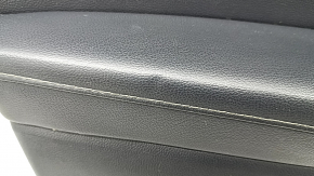 Garnitură portiere față stânga Ford Fusion mk5 17-20 negru cu inserție din piele neagră, turnare din lemn, cotieră din piele, stick de memorie, dent, plastic alb, uzat