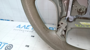 Руль голый Toyota Sienna 11-16 резина бежевая, царапина, под чистку, потерт