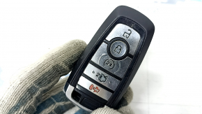 Ключ smart Ford Fusion mk5 17-20 5 кнопок, под автозапуск, тычки, полез хром