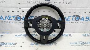 Руль голый Ford Mustang mk6 15-23 кожа черный, без накладок кнопок, царапины