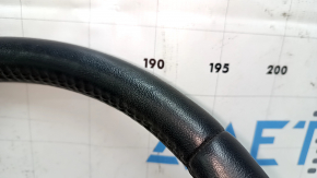 Руль голый Ford Ecosport 18-20 кожа, черная, без кнопок, вмятины, царапина