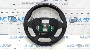Руль голый Ford C-max MK2 13-18 кожа черный, протертости, царапины, вмятина