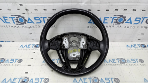Руль голый Ford Fiesta 11-19 кожа черный, без кнопок, царапины