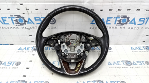 Volan gol Lincoln MKZ 13-20 piele neagra, cu tampoane, zgariat, lovituri, zgarieturi