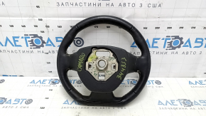 Руль Chevrolet Camaro 16-24 кожа, черная, FIFTY, без кнопок, царапины, потерт
