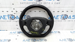 Руль Chevrolet Camaro 16-24 кожа, черный, SS, без кнопок, царапины