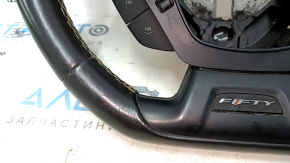 Руль Chevrolet Camaro 16-24 кожа, черный, FIFTY, царапины, потертости, тычки