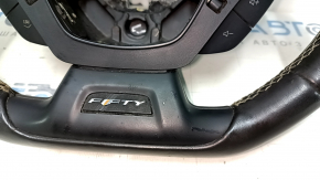 Руль Chevrolet Camaro 16-24 кожа, черный, FIFTY, царапины, потертости, тычки