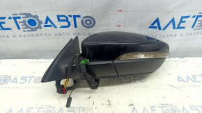 Oglinda laterala stanga VW Passat b8 16-19 USA BSM, neagra, semnalizator, negru