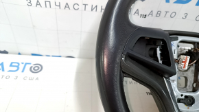Руль голый Chevrolet Volt 11-15 кожа, черный, с графит накладкой, без кнопок, потерта, царапины, тычки