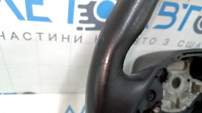 Руль Chevrolet Camaro 16-24 черный, без кнопок и накладки, облезло покрытие руля, царапины, вмятина, под чистку