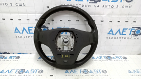 Руль голый Chevrolet Volt 11-15 кожа темно-серый, с графит накладкой, без кнопок, царапины, тычки, потертость