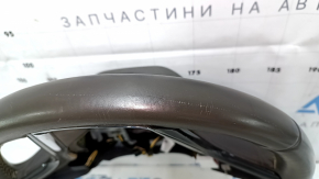 Руль голый Chevrolet Volt 11-15 кожа, темно-серый с графит накладкой, без кнопок, царапины, тычки