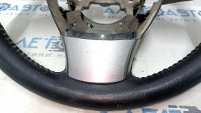 Руль голый Mazda 6 14-16 кожа черный, серая вставка, потерт, царапины, тычки