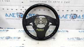 Руль голый Mazda 6 14-16 кожа черный, серая вставка, потерт, царапины, тычки