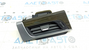 Decorat panou fata cu deflector stanga BMW X1 F48 16-22 crom + efect lemn, prindere rupta