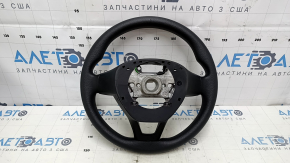 Руль голый Honda Accord 18-22 резина, черный, с задними накладками, без лепестков, тычка