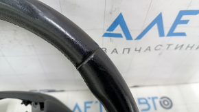 Руль голый Honda Accord 13-17 кожа, черный, с задней накладкой, царапины, потерт, тычки, вмятины