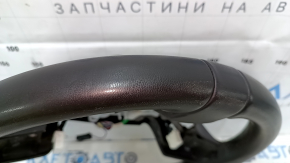 Руль голый Acura MDX 14-18 дорест кожа черный, с задней накладкой, царапины