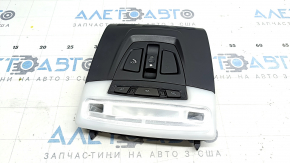 Плафон освещения передний BMW X1 F48 16-22 черный, под панораму с кнопкой SOS, царапины