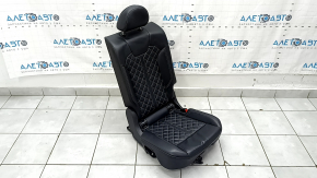 Rândul din spate al 2-lea rând dreapta Audi Q5 80A 18-24 piele neagră cu cusături gri, Sport, S-Line, zgâriat, stricat