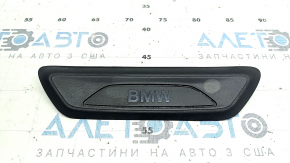Накладка порога внешняя задняя левая BMW X1 F48 16-22 черная, потертость