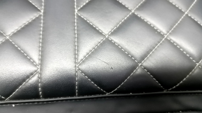 Водительское сидение Audi Q5 80A 18-20 с airbag, электрическое, подогрев, кожа черная с серой строчкой, Sport, S-Line, царапины