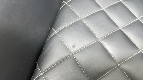 Водительское сидение Audi Q5 80A 18-20 с airbag, электрическое, подогрев, кожа черная с серой строчкой, Sport, S-Line, царапины