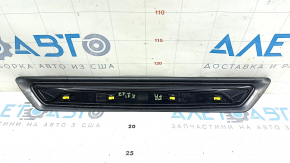 Decorație exterioară a pragului față dreapta BMW X1 F48 16-22 neagră cu modele cromate X-line, Sport-line, zgârieturi