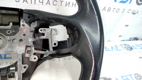 Руль голый Honda CRZ 11-16 кожа черный, с задней накладкой, под лепестки, царапины, затерт, тычки