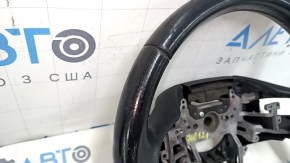 Руль голый Honda CRZ 11-16 кожа черный, с задней накладкой, под лепестки, царапины, затерт, тычки