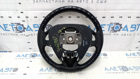 Руль голый Honda CRZ 11-16 кожа черный, с задней накладкой, под лепестки, царапины, затерт, тычки