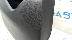 Обшивка двери карточка задняя левая BMW X1 F48 16-22 кожа Dakota бежевая с черным beige/schwarz, подсветка, вставка под дерево, подлокотник бежевая кожа, с ручкой и накладками, надрыв, царапины, под ч